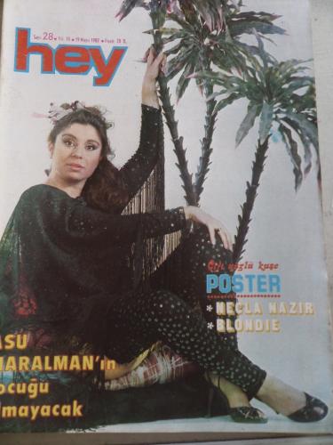 Hey Dergisi 1980 / 28 Kapak Asu Maralman'ın Çocuğu Olmayacak - Poster 