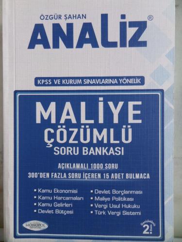Maliye Çözümlü Soru Bankası