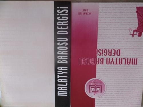 Malatya Barosu Dergisi 2003 / 1 - 2004 / 3