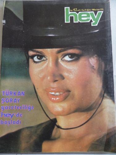 Hey Dergisi 1980 / 42 Kapak Türkan Şoray