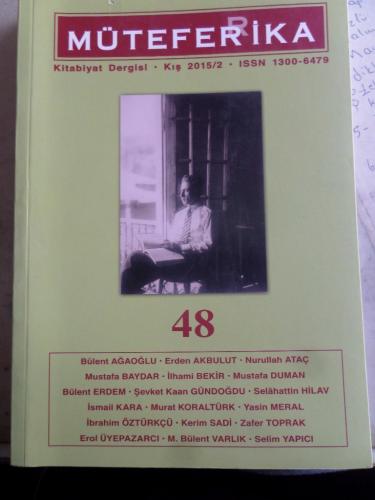 Müteferrika Kitabiyat Dergisi 2015 / 48