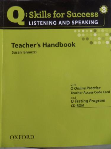 Q: Skills For Success Listening And Speaking 3 Teacher's Handbook CD'li