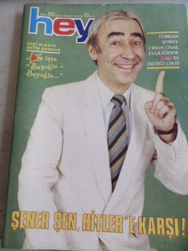 Hey Dergisi 1983 / 683 Kapak Şener Şen Hitler'e Karşı ( Postersiz )