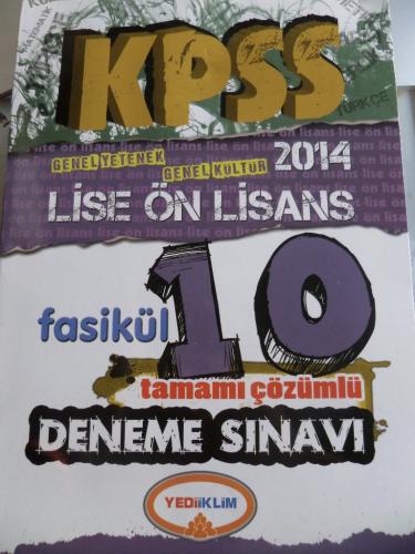 KPSS Fasikül Tamamı Çözümlü 10 Deneme Sınavı