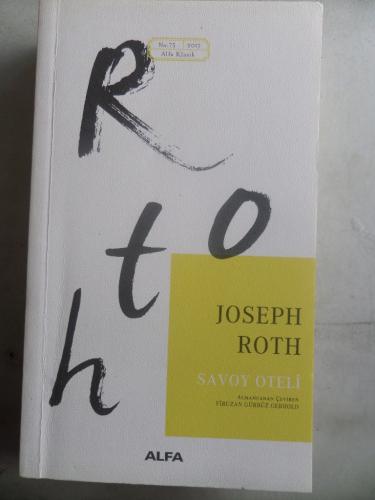 Savoy Oteli Joseph Roth