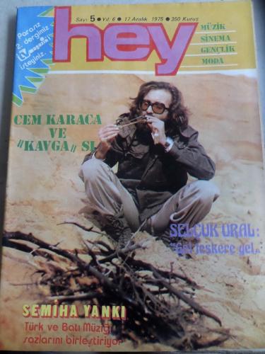Hey Dergisi 1975 / 5 Kapak Cem Karaca ve Kavgası - TV Magazin Ekiyle B