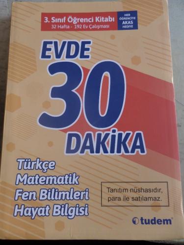 3. Sınıf Öğrenci Kitabı Evde 30 Dakika