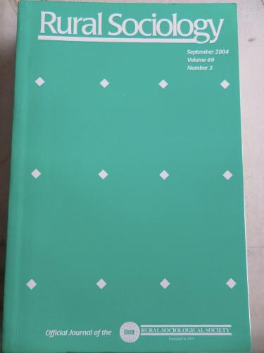 Rural Sociology 2004 / 69-2