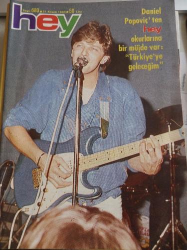 Hey Dergisi 1983 / 680 Kapak Daniel Popoviç ( Postersiz )
