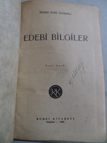 Edebi Bilgiler Nihad Sami Banarlı