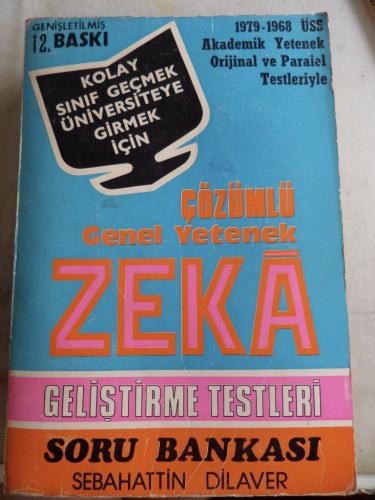 Çözümlü Genel Yetenek Zeka Geliştirme Testleri Soru Bankası Sebahattin