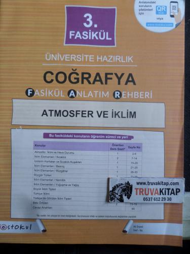 Coğrafya Fasikül Anlatım Rehberi 3. Fasikül