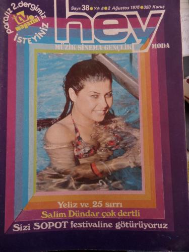 Hey Dergisi 1976 / 38 Yeliz ve 25 Sırrı - Tv Magazin Ekiyle Birlikte
