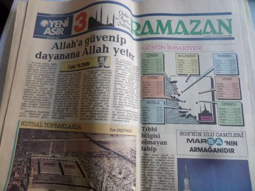 Çağdaş Gazete Yeni Asır 24 Haziran 1984 Ramazan Eki