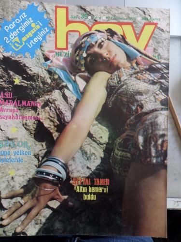 Hey Dergisi 1976 / 35 Kapak Asu Karalman'ın Avrupa Seyahatnamesi - Tv 
