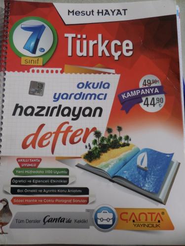 7. Sınıf Türkçe Hazırlayan Defter Mesut Hayat