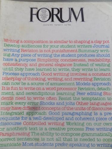 Forum English Teaching Forum Volume XXIV Number 3 January 1986