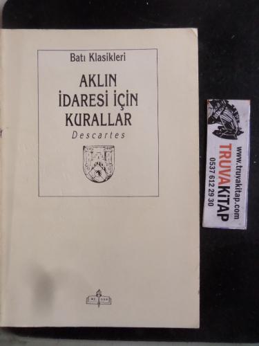 Aklın İdaresi İçin Kurallar Rene Descartes