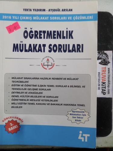 Öğretmenlik Mulakat Soruları