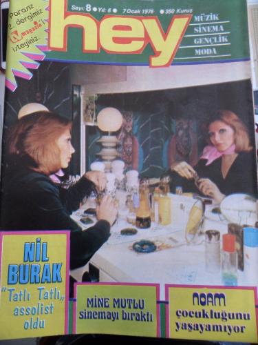 Hey Dergisi 1976 / 8 Kapak Nil Burak Tatlı Tatlı Assolist Oldu - Tv Ma