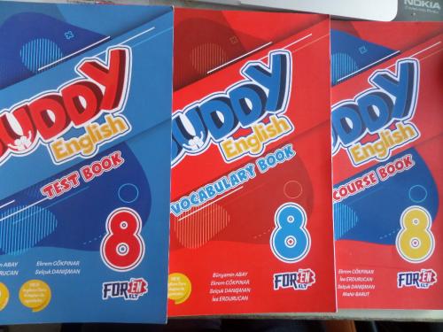 Buddy English 8 Test Book + Vocabulary Book + Course Book