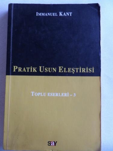 Pratik Usun Eleştirisi Immanuel Kant