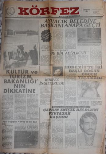 Körfez Gazetesi 4 Aralık 1986 - Ayvacık Belediye Bşkanı Anap'a Geçti