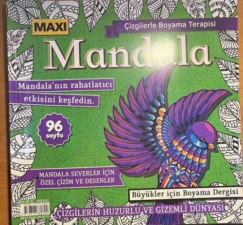 Maxi Mandala 2023 / 01 - Büyükler İçin Boyama Dergisi