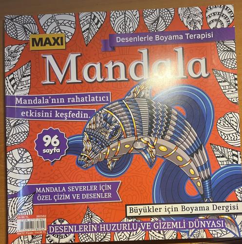 Maxi Mandala 2023 / 02 - Büyükler İçin Boyama Dergisi