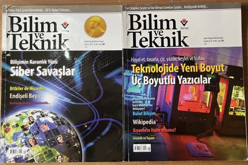 Bilim Ve Teknik 2012 / 540-541 (2 Adet)