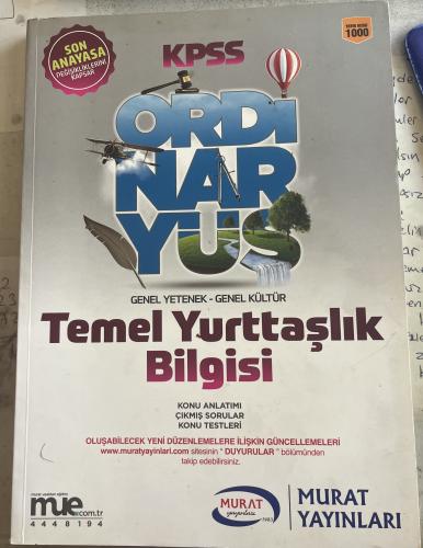 KPSS Ordinaryüs Temel Yurttaşlık Bilgisi