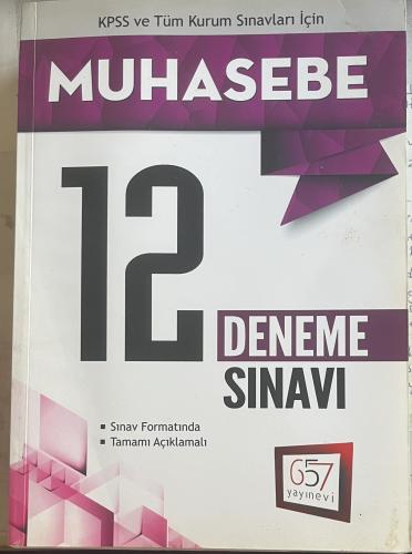 KPSS Muhasebe 12 Deneme Sınavı