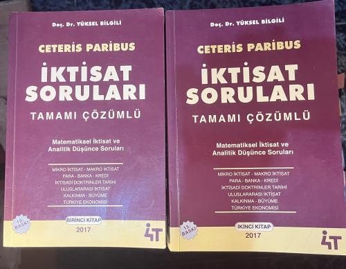 Ceteris Paribus İktisat Soruları Tamamı Çözümlü 2 Kitap