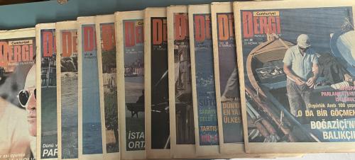 Cumhuriyet Dergi Pazar Eki 1986 / 20-21-22-23-24-26-27-28-29-30-31 (11 Adet)