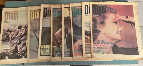 Cumhuriyet Dergi Pazar Eki 1986 / 1-2-3-5-7-8-9-10 Sayıları (8 Adet)