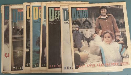 Cumhuriyet Dergi Pazar Eki 1989 / 149-150-151-152-153-154-156-157-159 (9 Adet)