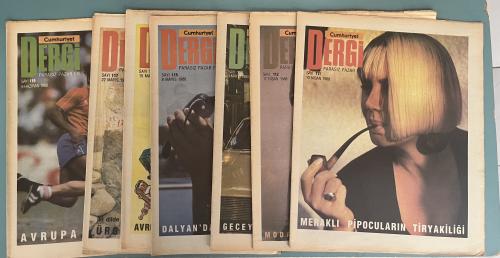 Cumhuriyet Dergi Pazar Eki 1988 / 111-112-114-115-116-117-119 (7 Adet)
