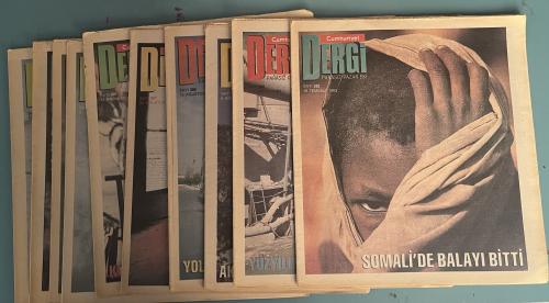 Cumhuriyet Dergi Pazar Eki 1993 / 382-384-385-386-387-399-400-401-402-403 (10 Adet)