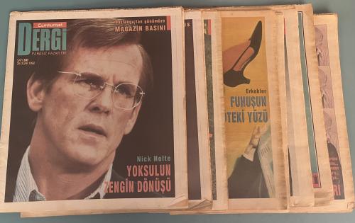 Cumhuriyet Dergi Pazar Eki 1992 / 307-308-309-311-313-314-318-320-321-322 ( 10 Adet)