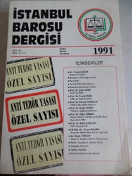 İstanbul Barosu Dergisi 1990 / 1-2-3
