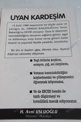 Uyan Kardeşim H. Avni Usluoğlu