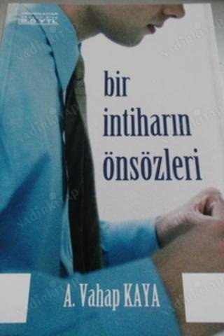 Bir İntiharın Önsözleri