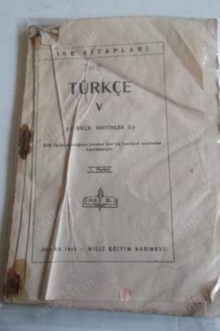 Türkçe V Türkçe Metinler II 1. Fasikül