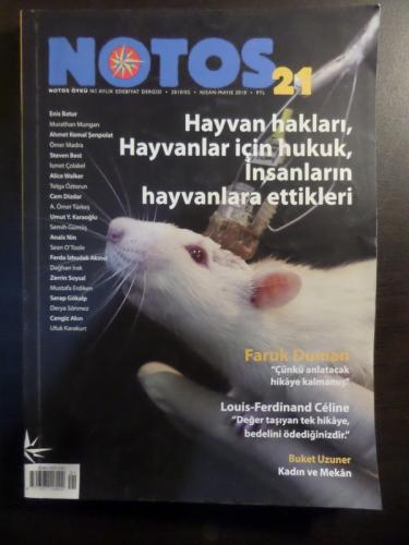 Notos Öykü 2010 / 2 - Hayvan Hakları, Hayvanlar İçin Hukuk, İnsanların