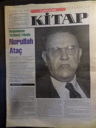Cumhuriyet Kitap 13 Ağustos 1998 / 443 - Nurullah Ataç