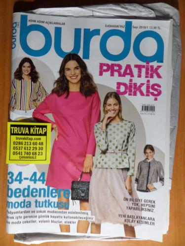 Burda Dergisi 2019 / Sayı: 01 (Paftalı) - Pratik Dikiş