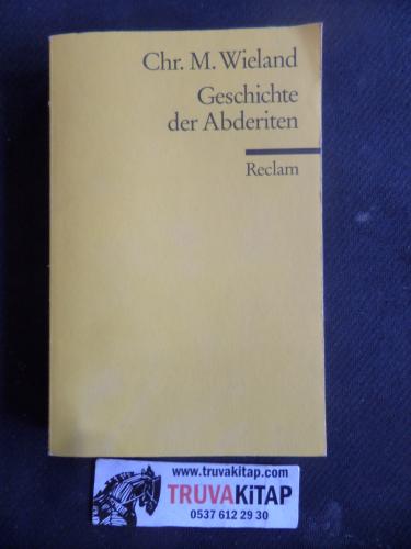 Geschichte Der Abderiten Chr. M. Wieland