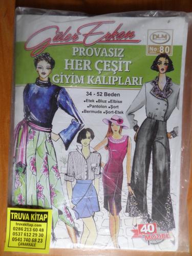 Güler Erkan No 80 - Provasız Her Çeşit Giyim Kalıpları Güler Erkan