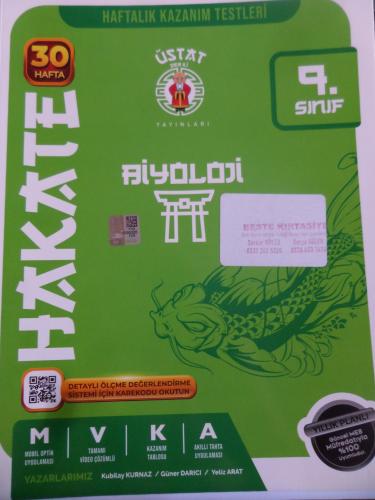 9. Sınıf Biyoloji Haftalık Kazanım Testleri 30 Hafta