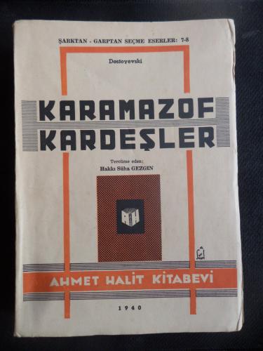 Karamazof Kardeşler 2. Cilt (Şarktan - Garptan seçme Eserler: 7-8)